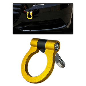 Gancho Engate Reboque Tow Hook Carro Camionete Amarelo