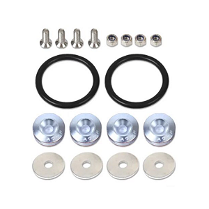 Kit Trava Para-choque Anilha Quick Release Cinza Estilo BR