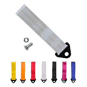 Tow Strap Fita Cinta de Reboque Para-Choque Cinza Estilo BR
