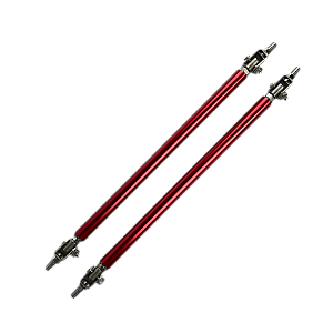Haste Spoiler Vermelho Lip Skirt Universal 20cm Suporte Saia