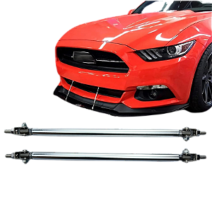 Haste Spoiler Alumínio Lip Skirt Universal 20cm Suporte Saia