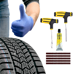 Kit Reparo Pneu Macarrão universal Moto Carro Camionete UTV