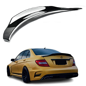 Aerofólio Traseiro Mercedes-Benz C200 W204 Sedan Black Piano