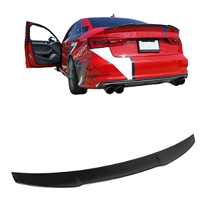 Spoiler Aerofólio Audi A3 S3 Black Piano Sedan Coupé RS Line