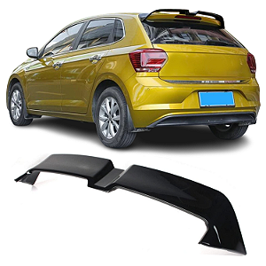 Spoiler Aerofólio Traseiro Volkswagen Polo Mk6 Black Piano