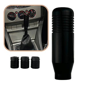 Manopla de Câmbio Esportiva Metal Preto Universal Ajustável