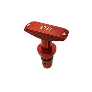 Puxador Vareta Óleo Motor Tuning Universal Vermelho Metal