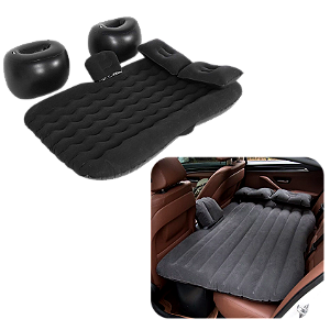 Cama Inflável Colchão Carro Veicular Viagem Preto Resistente