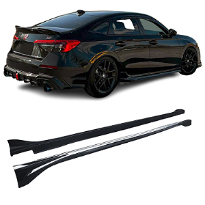 Saia Lateral Mugen Spoiler Honda Civic G11 Black Piano 2024