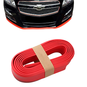 Aerofólio Spoiler frontal Carro Universal Ajustável Vermelho