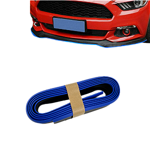 Saia frontal Universal Flexível PVC Preto com Azul ajustável