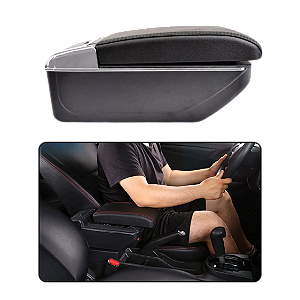 Console  Central  Apoio Universal Veicular Entrada Usb Preto