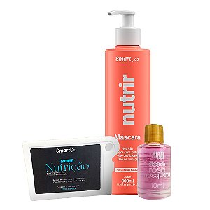 Máscara Nutrir 300ml + Cápsula Nutrição + Óleo de Rosa Mosqueta 10ml