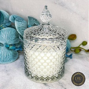 VIDRO VELA  AROMÁTICA  COM CERA  COCO - 200 GRAMAS