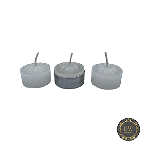 VELA RECHAUD SEM PERFUME COM 3 UNIDADES