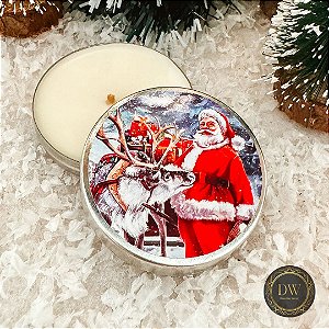 LATA NATAL VELA AROMÁTICA COM CERA COCO - 15 GRAMAS