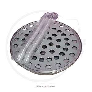 BANDEJA DE ALUMINIO PRATA PARA SANTA CEIA - 56 CAVIDADES