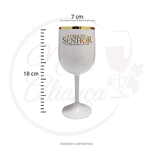 TAÇA PARA ENFEITE (PERSONALIZADA) COR:BRANCO