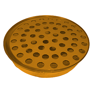 BANDEJA DE ALUMINIO DOURADA PARA SANTA CEIA - 56 CAVIDADES