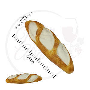 PÃO ARTIFICIAL DECORATIVO FILÃO ITALIANO 3 CORTES MOLINHO