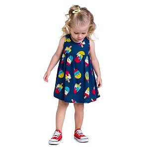 Vestido Infantil Kyly Meia Malha