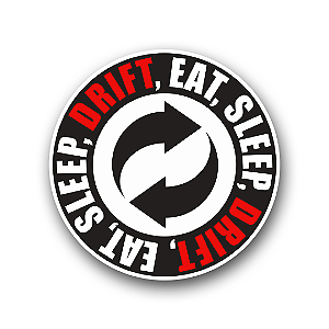 Adesivo Eat, Sleep, Drift