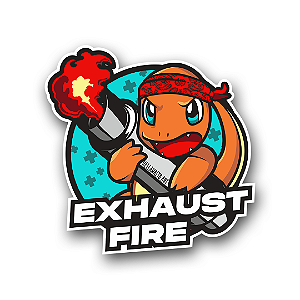 Adesivo Exhaust Fire