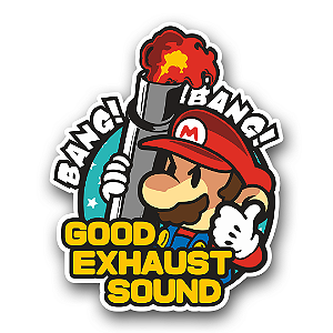 Adesivo Good Exhaust Sound