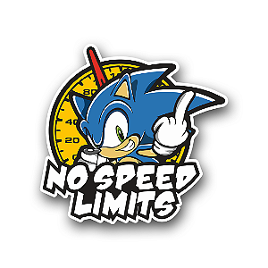 Adesivo No Speed Limits