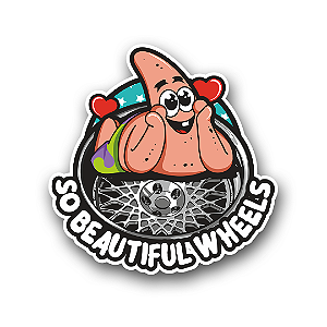 Adesivo So Beautiful Wheels