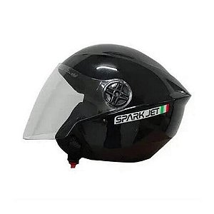 CAPACETE SPARK JET SOLID 60 PRETO