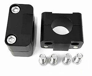 SUPORTE ADAPTADOR ALONGADOR RISER GUIDÃO FAT BAR 28MM