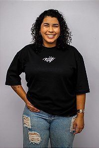 CAMISETA OVER TIGRE PRETA