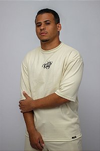 CONJUNTO OVER TIGRE BEGE