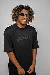CAMISETA OVER ÁGUIA PRETA