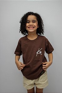 CAMISETA INFANTIL KING MARROM
