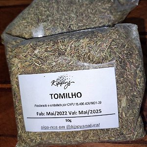Tomilho seco para chá ou uso culinário - 50g