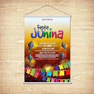 Banner com tubete de pvc + corda. 380g/m²