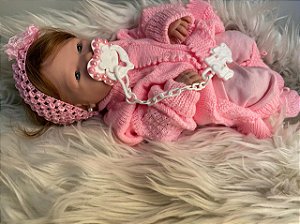 Bebê Reborn Aninha com Corpo Vinil Siliconado Pode dar Banho - Que Sonho de Neném