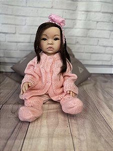 Bebê Reborn Helena com Corpo de Vinil Siliconado super macio - Que Sonho de Neném