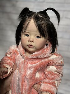 Bebê Reborn Raven corpo em Silicone Pintura Realista - Que Sonho de Neném
