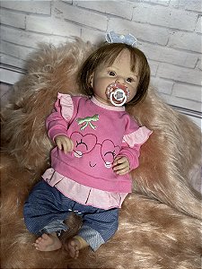 Bebê Reborn Mary corpo em Silicone Pintura Realista - Que Sonho de Neném