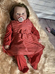 Bebê Reborn Maddie corpo em Silicone Pintura Realista - Que Sonho de Neném