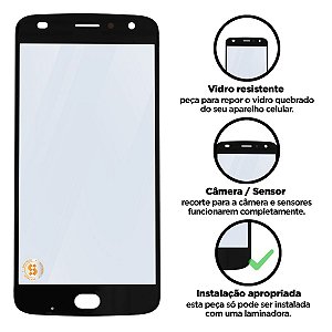 Vidro Z2 Play - Preto Compatível com Motorola