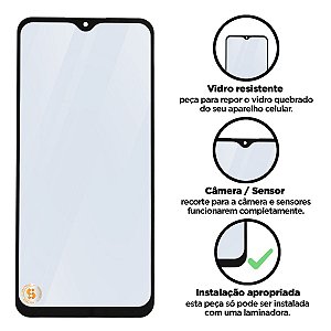 Vidro Redmi 9 - Preto Compatível com Xiaomi