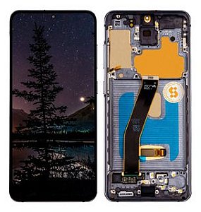 Frontal Galaxy S20 Ultra 4G - 5G Com Aro Nac Skytech - Preto - Cosmic Black Compatível com Samsung