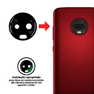 Lente Da Câmera G7 - G7 Plus - Preto Compatível com Motorola