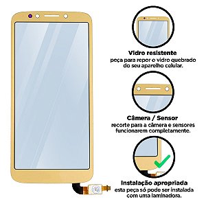 Vidro E5 Play Com Touch Compatível com Motorola