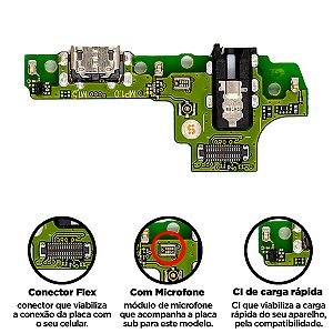 Placa Galaxy Sub A10S Galaxy Sem Ci Versão M15 Original Compatível com Samsung