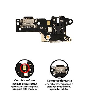 Placa Sub Redmi 8-8A Sem Ci Original Compatível com Xiaomi